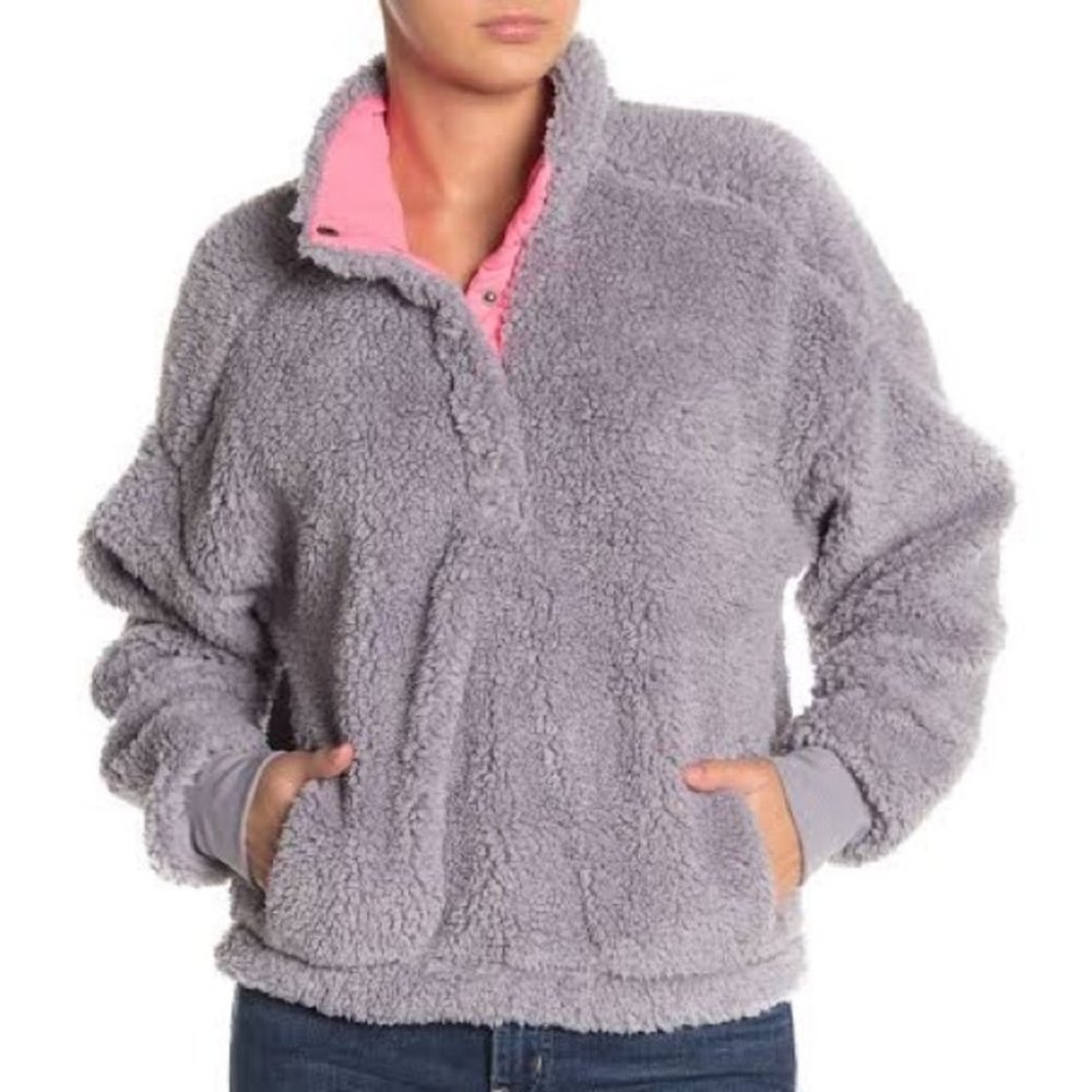 Abound Sherpa Fleece Pullover NWT